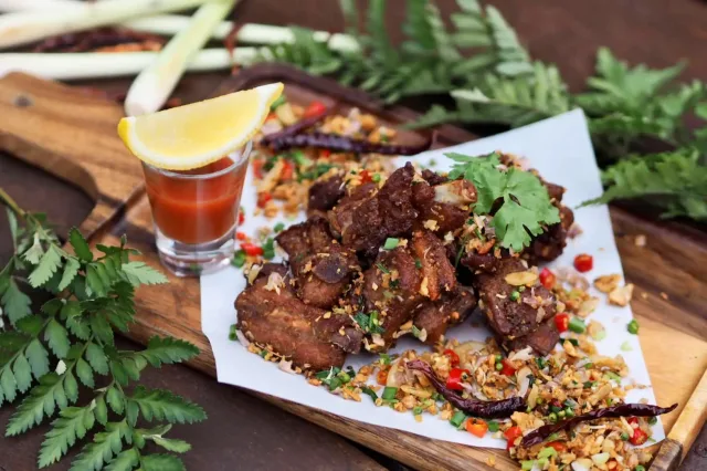 Pork Ribs with Chilli and Salt